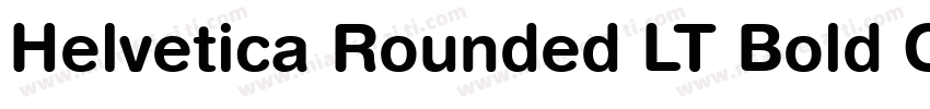 Helvetica Rounded LT Bold Oblique字体转换